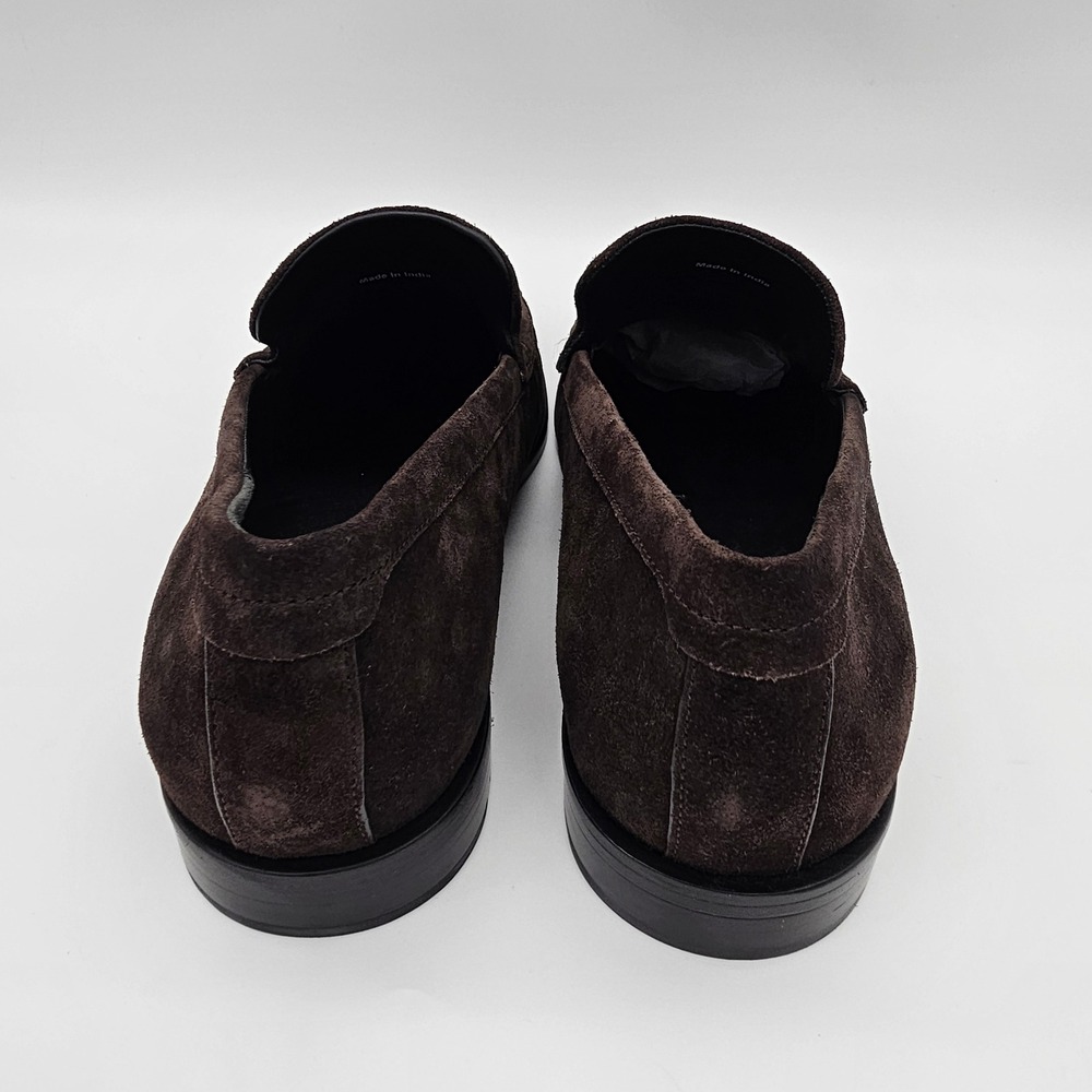 Vince Men's Miles Suede Moccasin-style Loafer Slip on Shoes Cocoa Brown 9.5 M - Picture 3 of 8